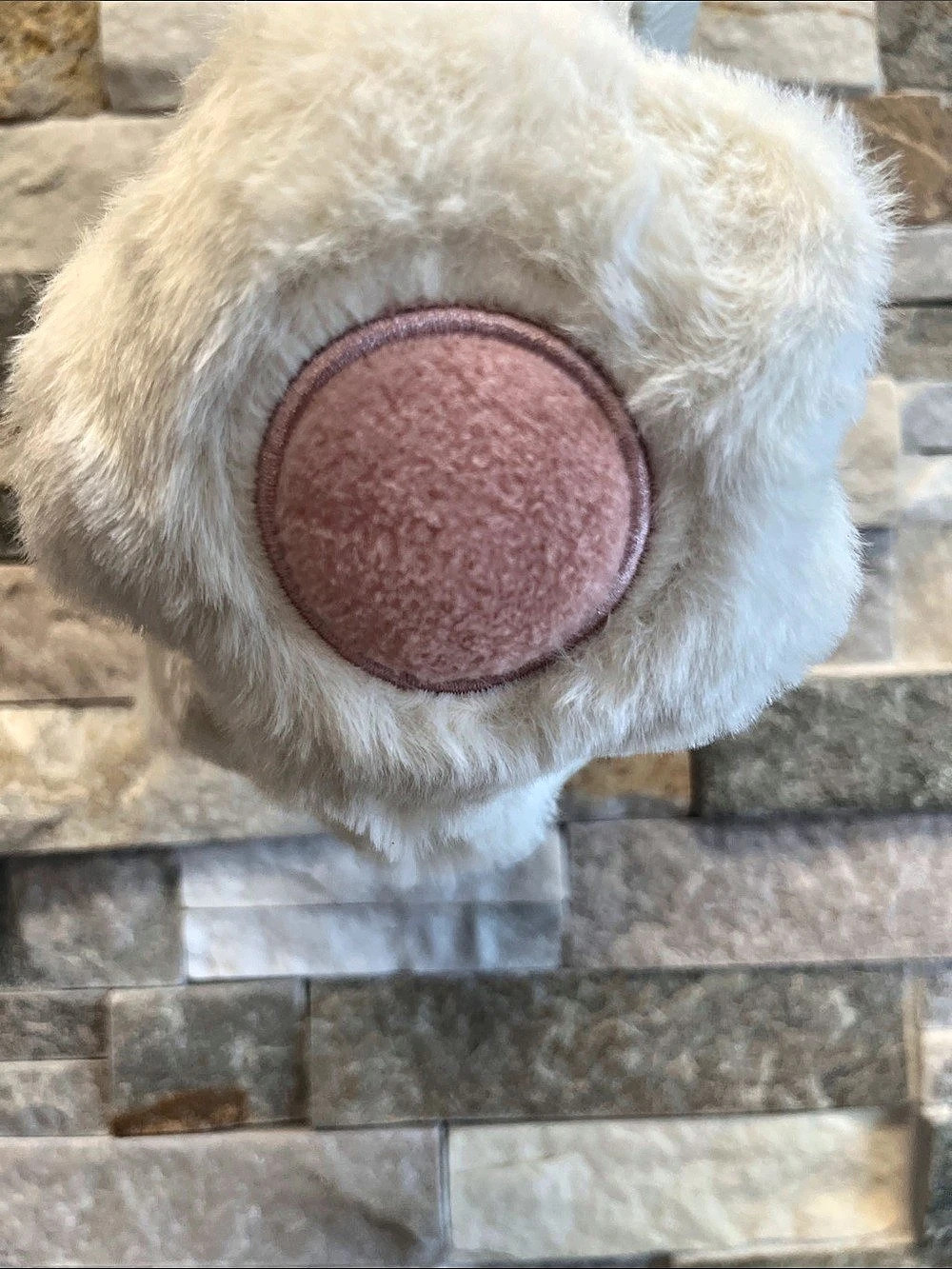 Wonder Nation Cream & Pink Knit Gloves & Faux-Fur Earmuffs NWT